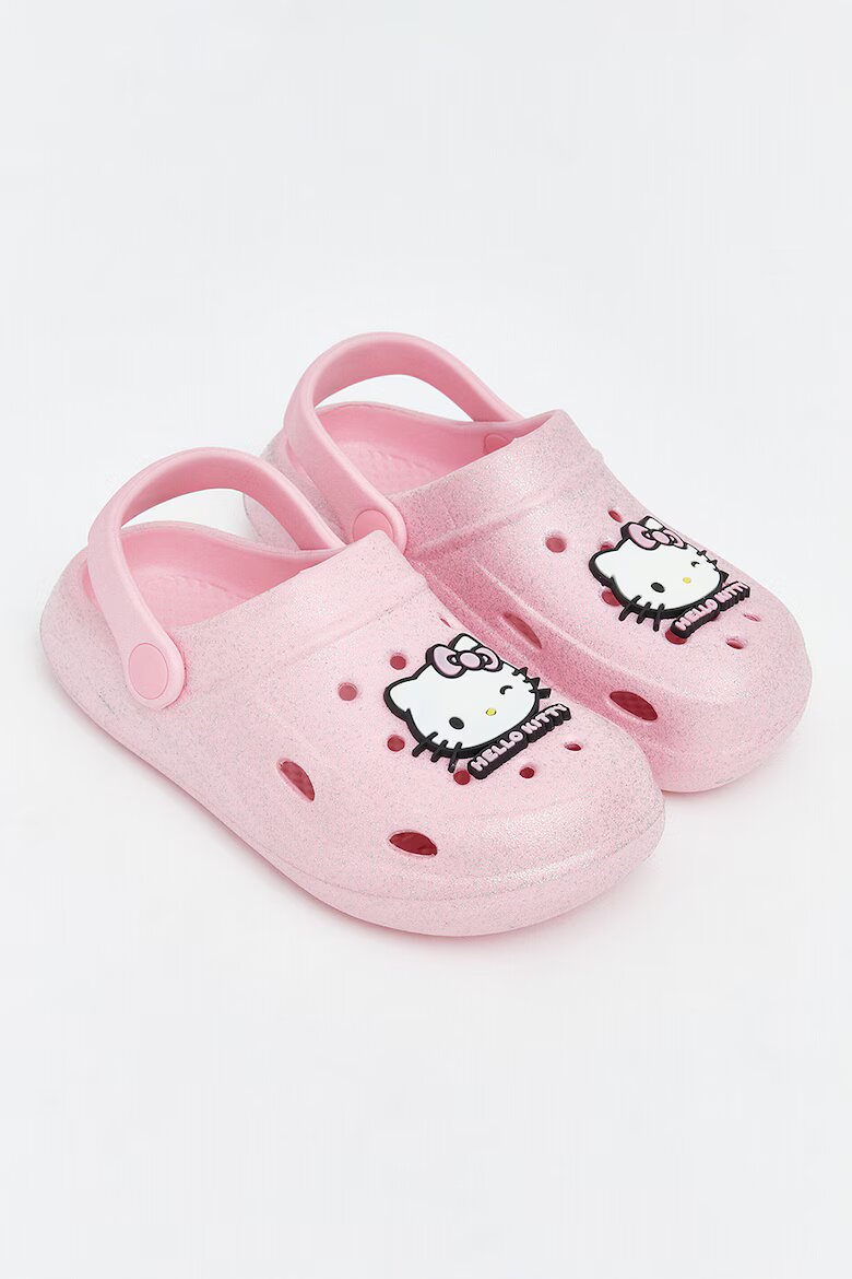 LC WAIKIKI Сабо с отворена пета и десен Hello Kitty Бял/Черен/Пастелнорозов