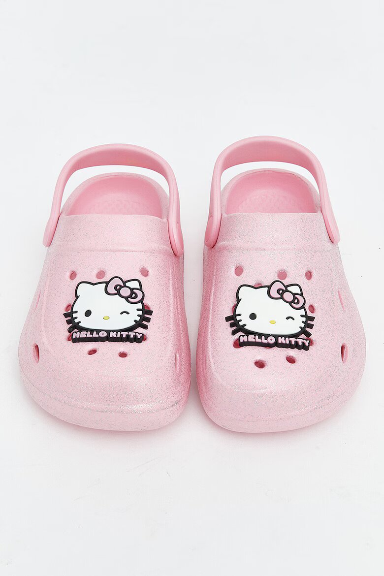LC WAIKIKI Сабо с отворена пета и десен Hello Kitty Бял/Черен/Пастелнорозов