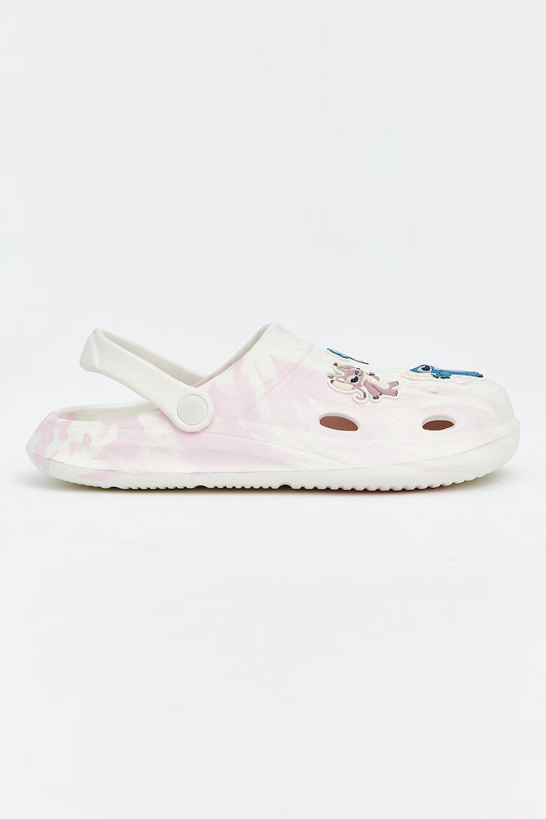LC WAIKIKI Сабо Stitch & Angel Marbled Слонова кост/Пастелнорозов/Син