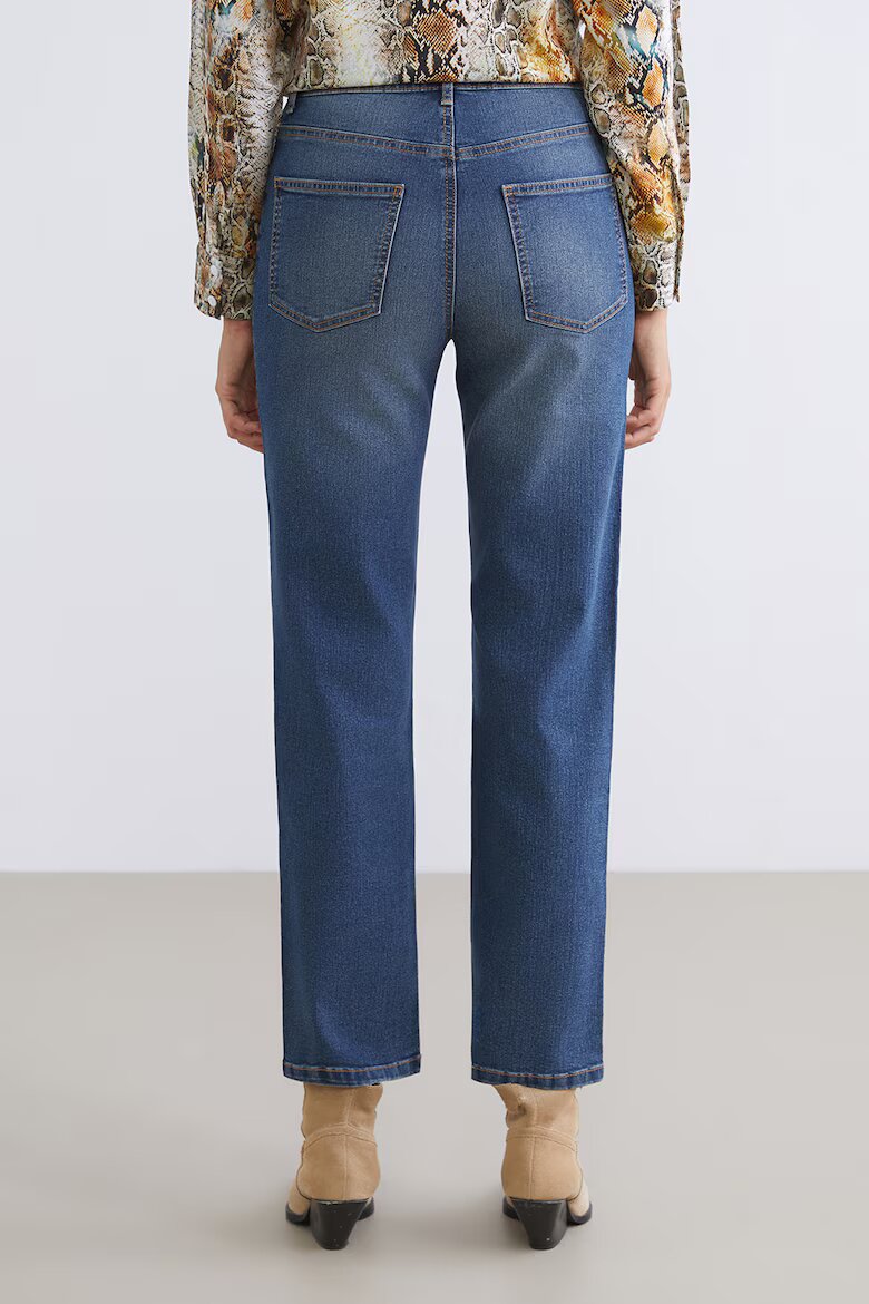 LC WAIKIKI Скъсени дънки стил Mom Fit Светлосин
