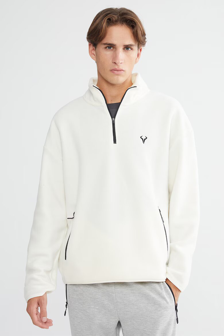 LC WAIKIKI Суитшърт с къс цип Бял