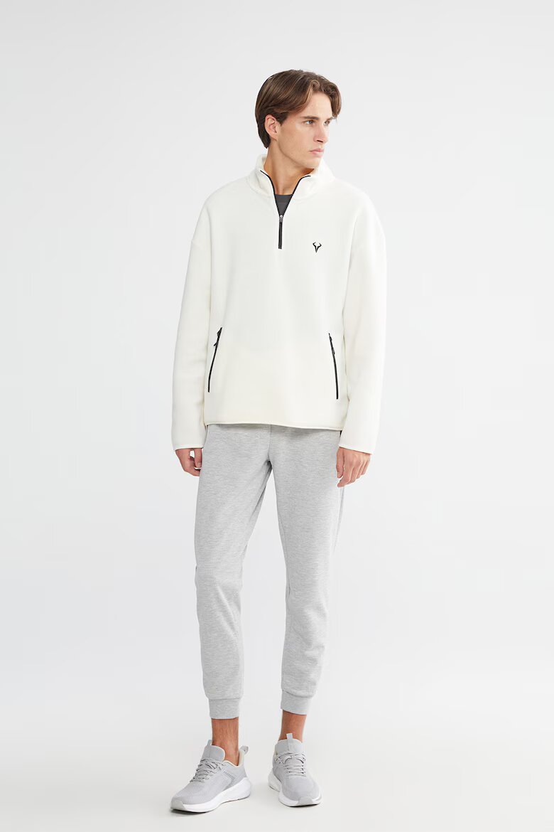LC WAIKIKI Суитшърт с къс цип Бял
