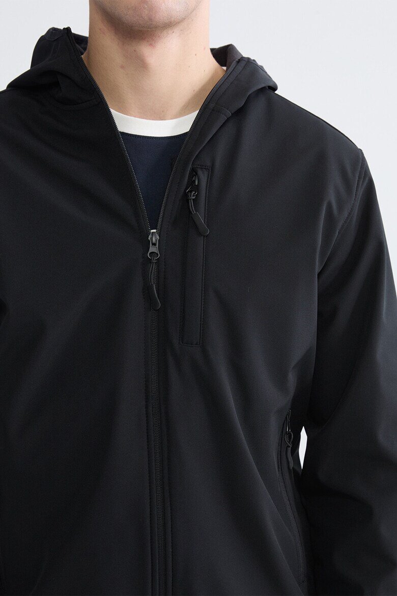 LC WAIKIKI Яке със Softshell и качулка Черен