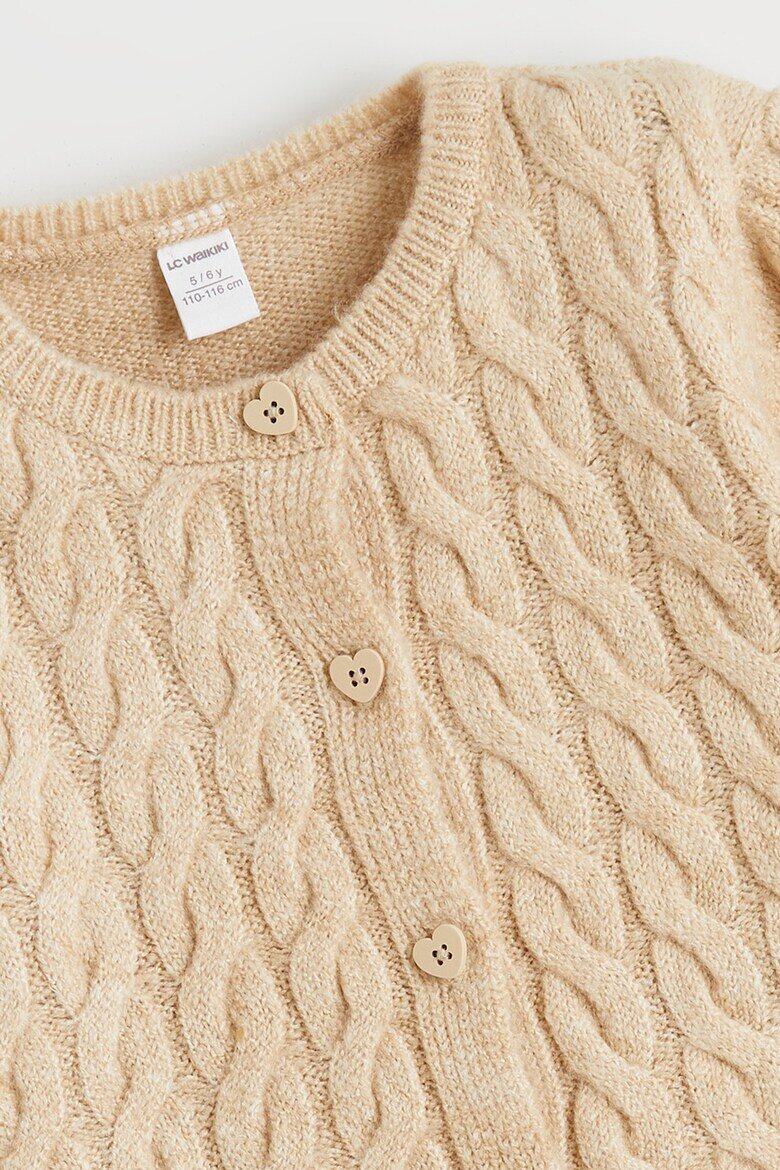 LC WAIKIKI Жилетка с плетка осморка с копчета Бежов