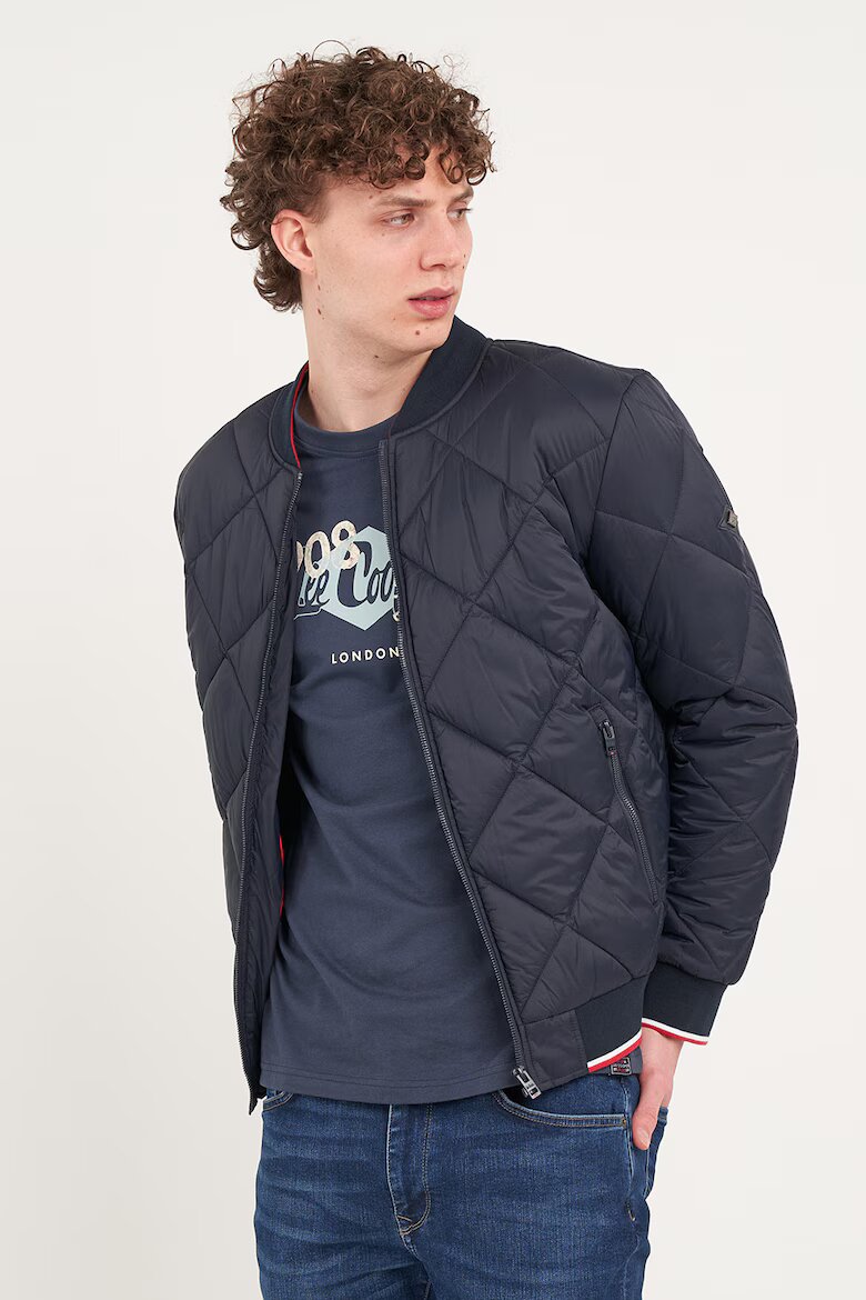 Lee Cooper Бомбър яке с джобове с цип Ултрамарин синьо