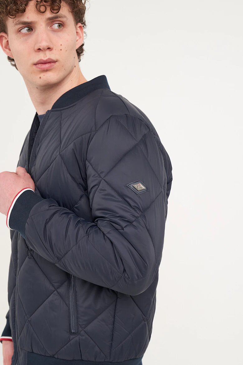 Lee Cooper Бомбър яке с джобове с цип Ултрамарин синьо