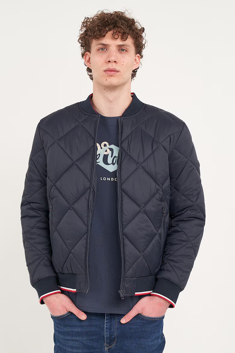 Lee Cooper Бомбър яке с джобове с цип Ултрамарин синьо
