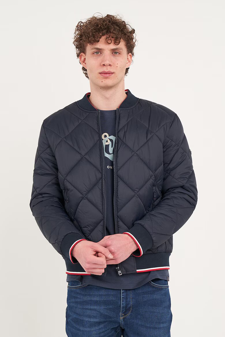 Lee Cooper Бомбър яке с джобове с цип Ултрамарин синьо