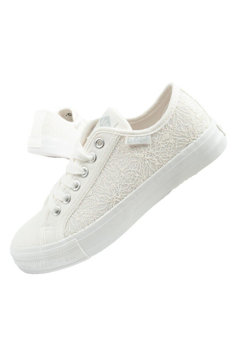 Lee Cooper Дамски маратонки с брокат и връзки бели [LCW-25-31-3422L Бял