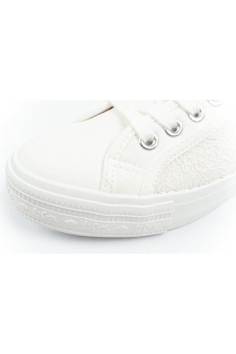 Lee Cooper Дамски маратонки с брокат и връзки бели [LCW-25-31-3422L Бял