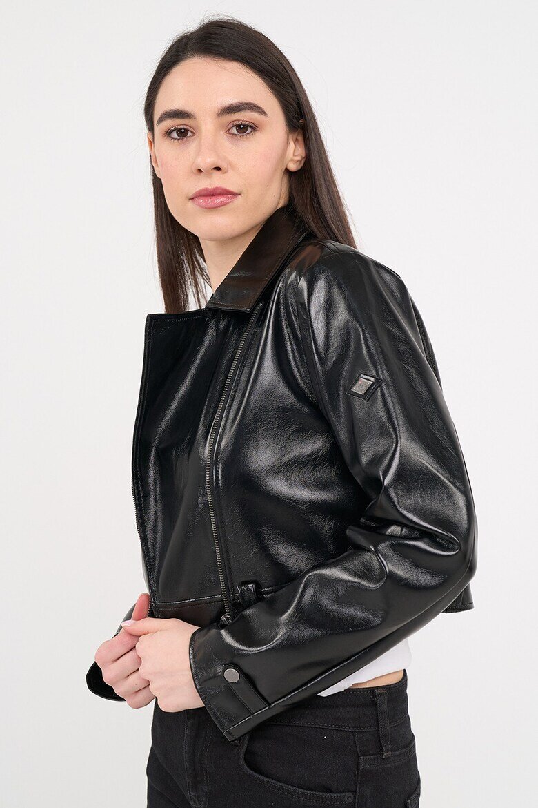 Lee Cooper Късо яке с раздвоен ревер Черен