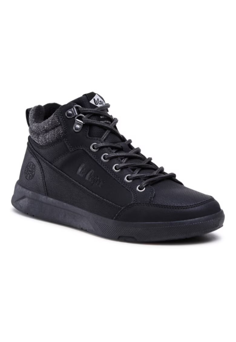 Lee Cooper Мъжки спортни обувки - Еко кожа - 0000301271 - Черен