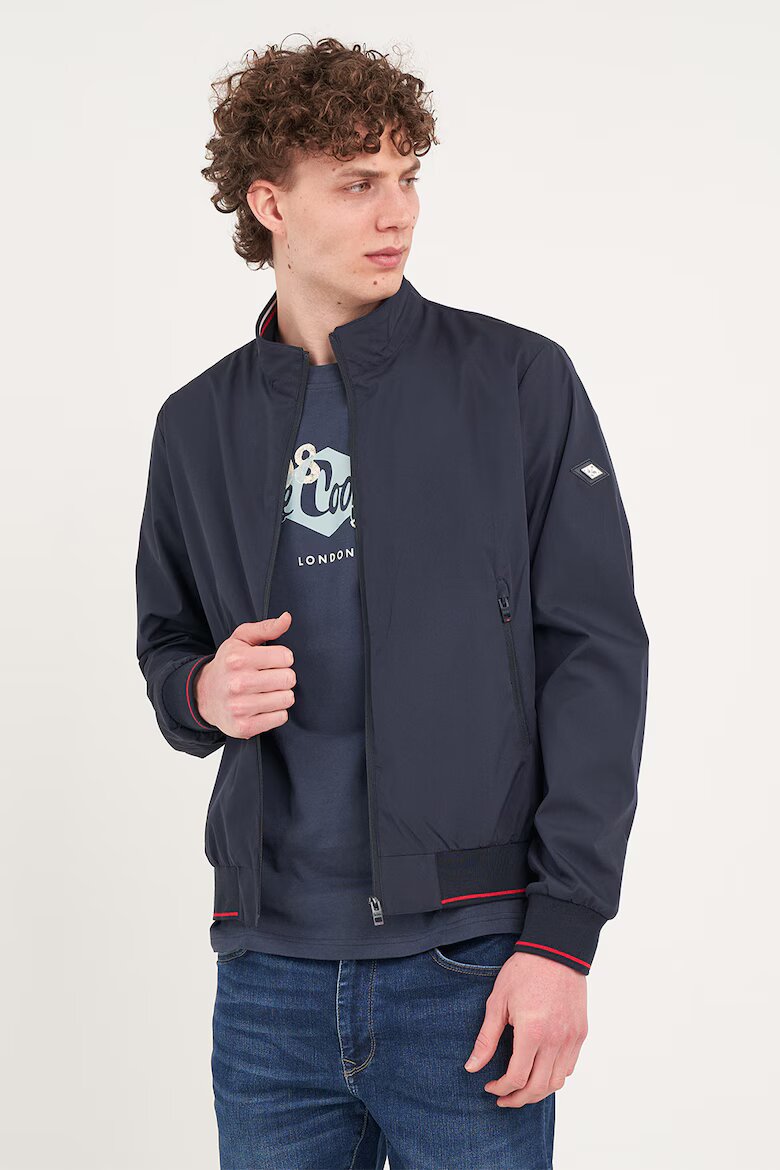 Lee Cooper Олекотено яке с джобове с цип Тъмносин