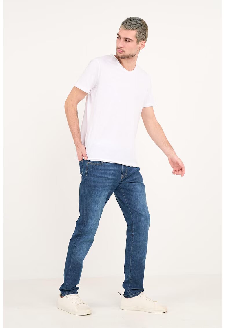 Lee Cooper Слим дънки с миди талия - Син