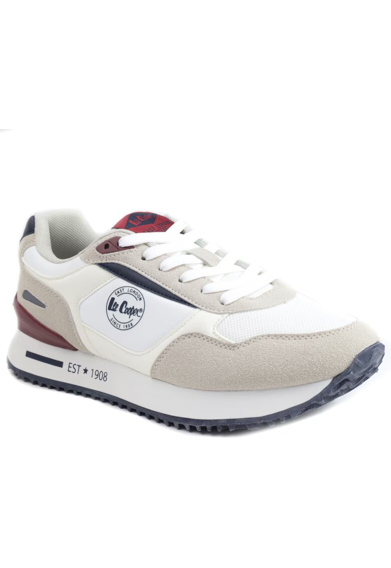 Lee Cooper Спортни обувки бели - номер 45 - текстил/естествена кожа - ултралека гумена подметка