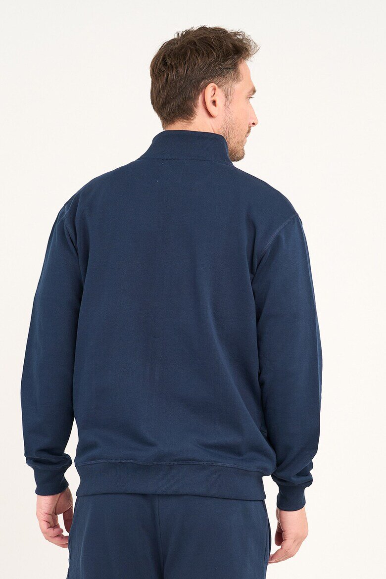 Lee Cooper Суитшърт с лого и миди яка Тъмносин