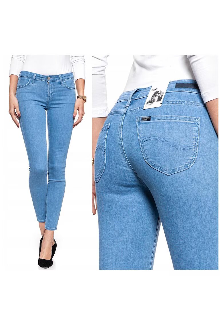 Lee Дамски дънки - 4459-26 - Памучни - Дълги - Petite - Дънкови - W24-L31 US - Сини
