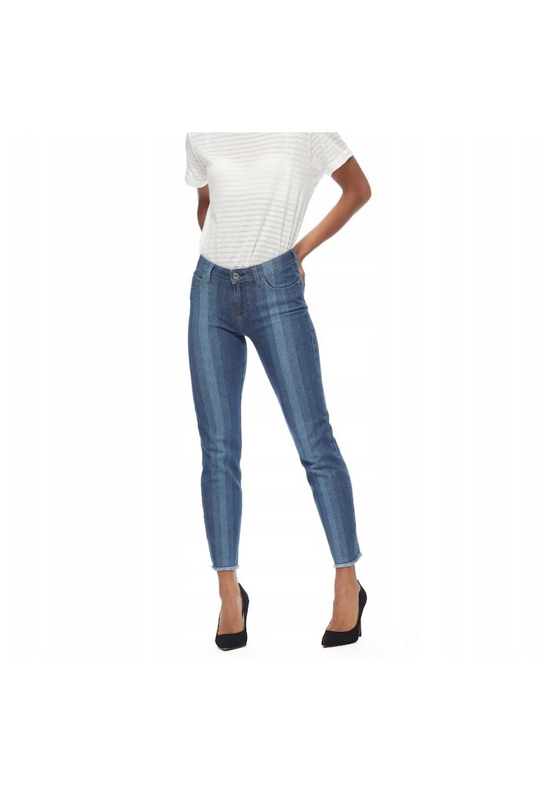 Lee Дамски дънки - Elly Cropped - 23121-31 - Памучни - Къси - Petite - Дънкови - W29-L31 US - Сини