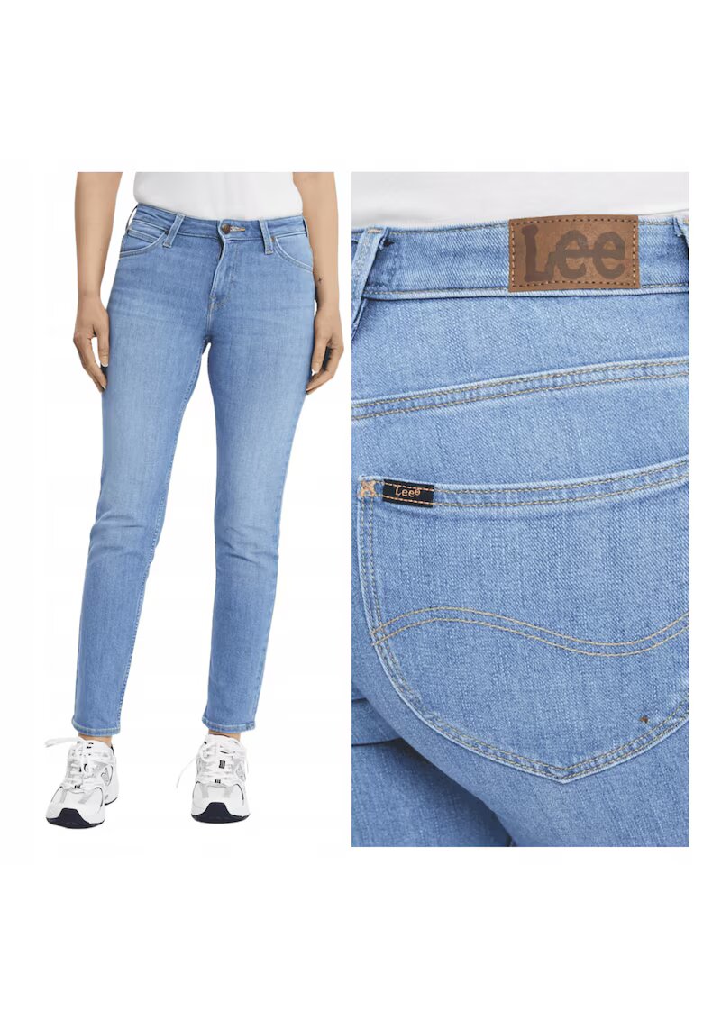 Lee Дамски дънки - Elly - Slim Fit - Средна талия - Дълги - С цип - 5 джоба - Памук - W29-L31 US