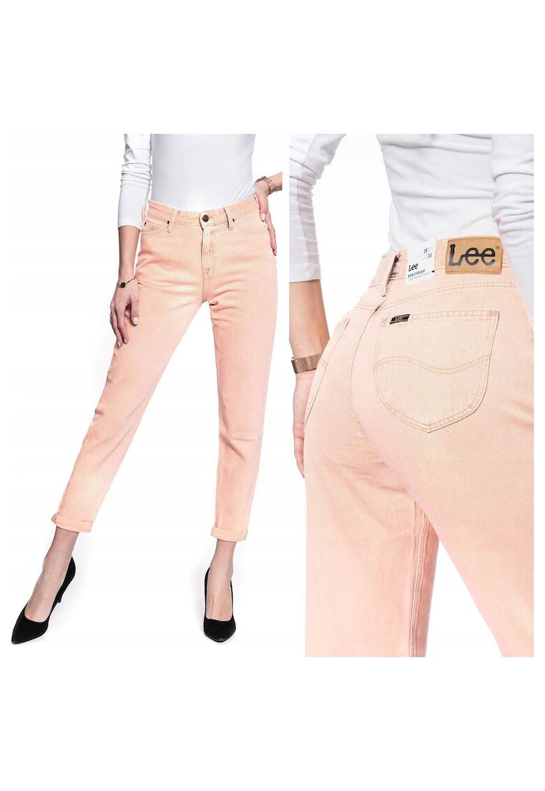 Lee Дамски дънки - Mom - 22888-30 - Памук - Дълги - Mom Fit - Дънкови - W28-L31 US - Оранжеви