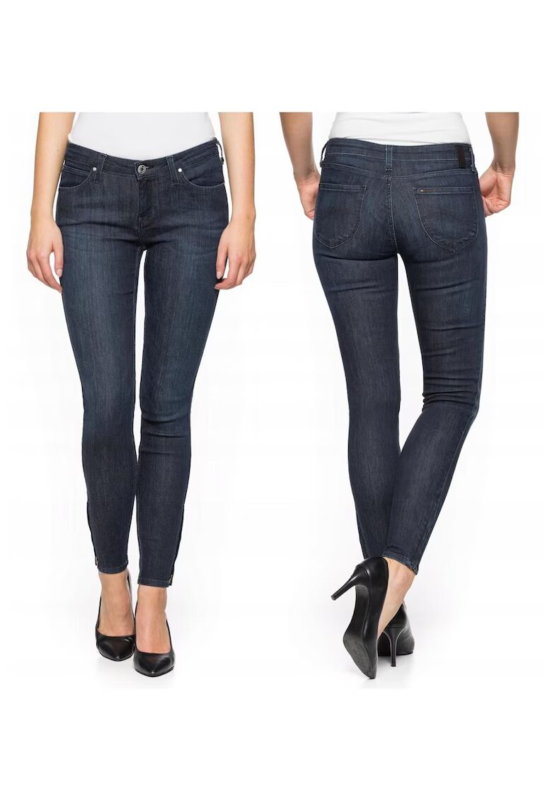 Lee Дамски дънки - Scarlett - 1260-45 - Памучни - Къси - Petite - Дънкови - W27-L33 US - Сини