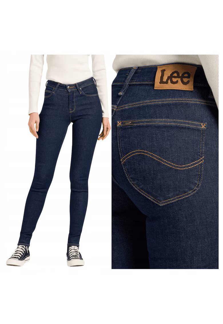 Lee Дамски дънки - Scarlett High - Skinny Fit - Висока талия - Цип - Дълги - 5 джоба - Памук - W27-L31 US