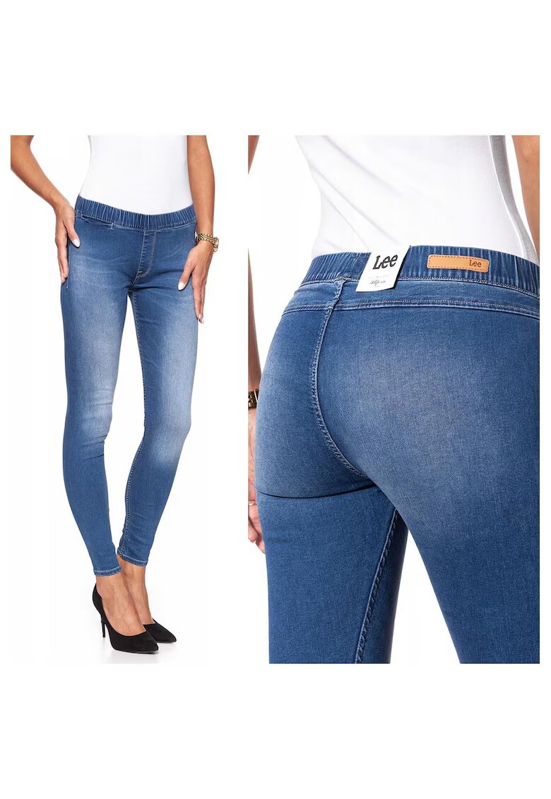 Lee Дамски дънки - Slip-On - 1092-46 - Памук - Дълги - Petite - Дънкови - W28-L33 US - Сини