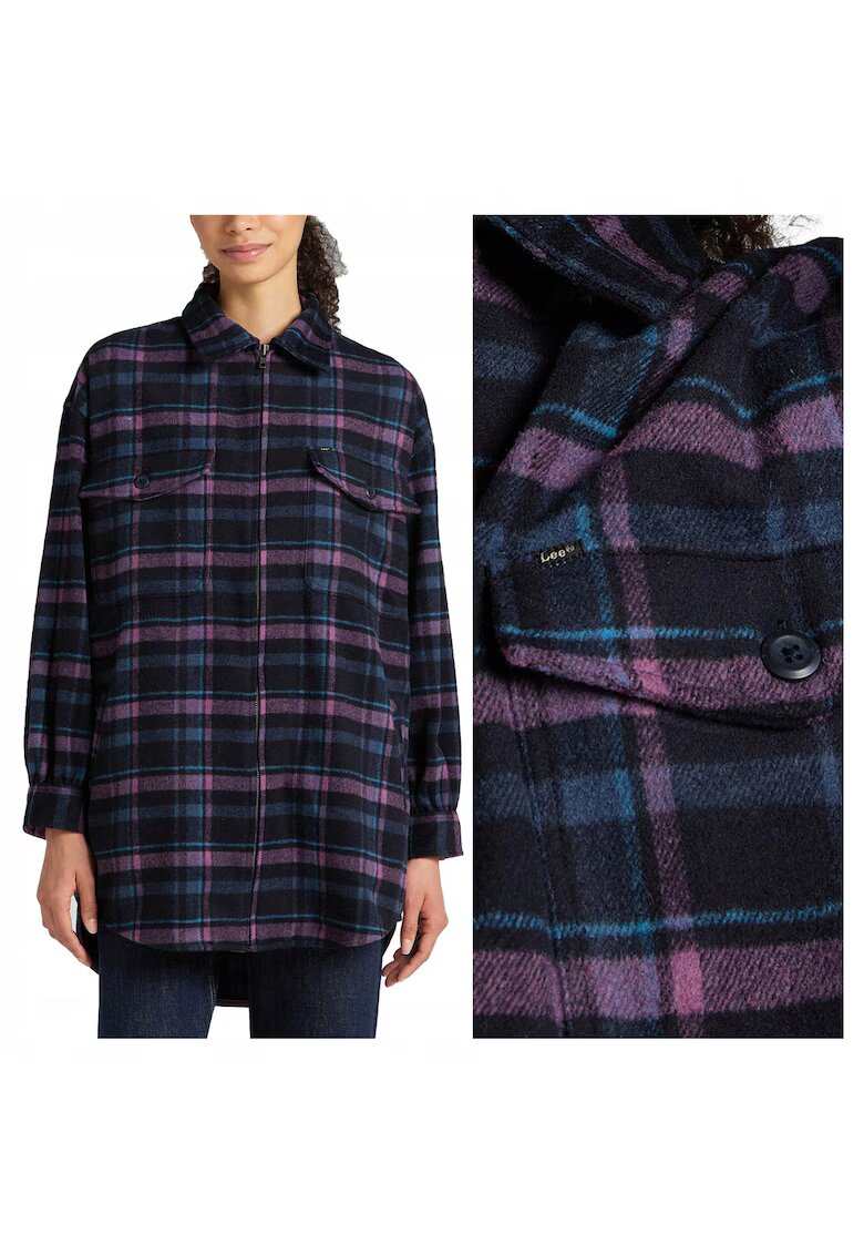 Lee Дамско Яке - 90s Workwear Overshirt - Стандартна Кройка - Класически Дизайн - Дълги Ръкави - 2 Джоба - С Копчета - Памук - L INTL