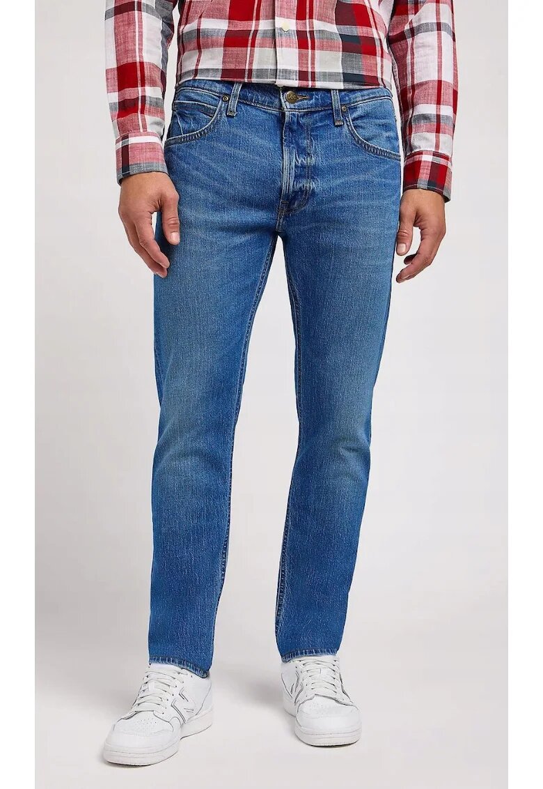Lee Дънки Luke - slim fit - винтидж индиго синьо - рециклирана материя