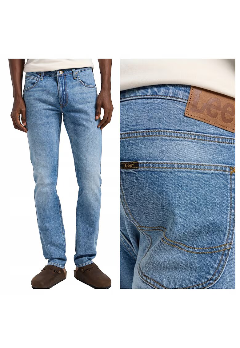 Lee Мъжки дънки - Luke - Slim Fit - Средна талия - 5 джоба - Цип - Дълги - Памук - W32-L32 US