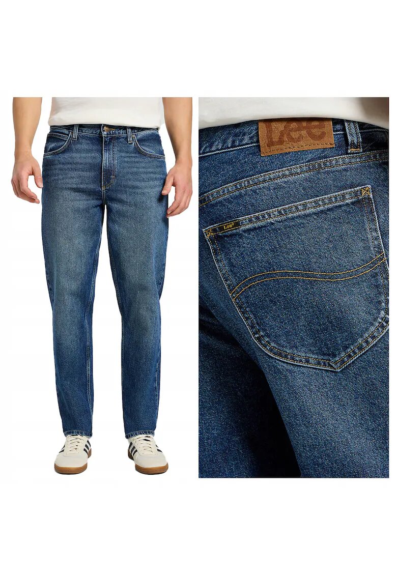 Lee Мъжки дънки - Oscar - Slim Fit - Средна талия - 5 джоба - Цип - Дълги - Памук - W31-L32 US