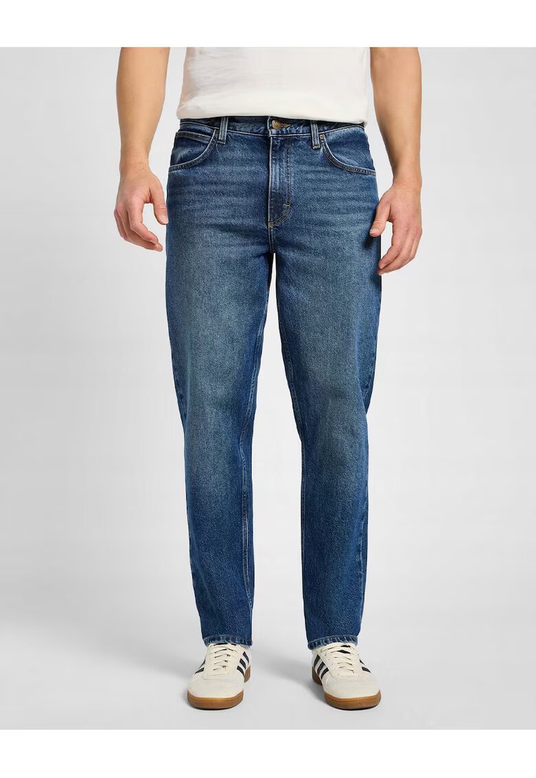 Lee Мъжки дънки - Oscar - Slim Fit - Средна талия - 5 джоба - Цип - Дълги - Памук - W32-L34 US