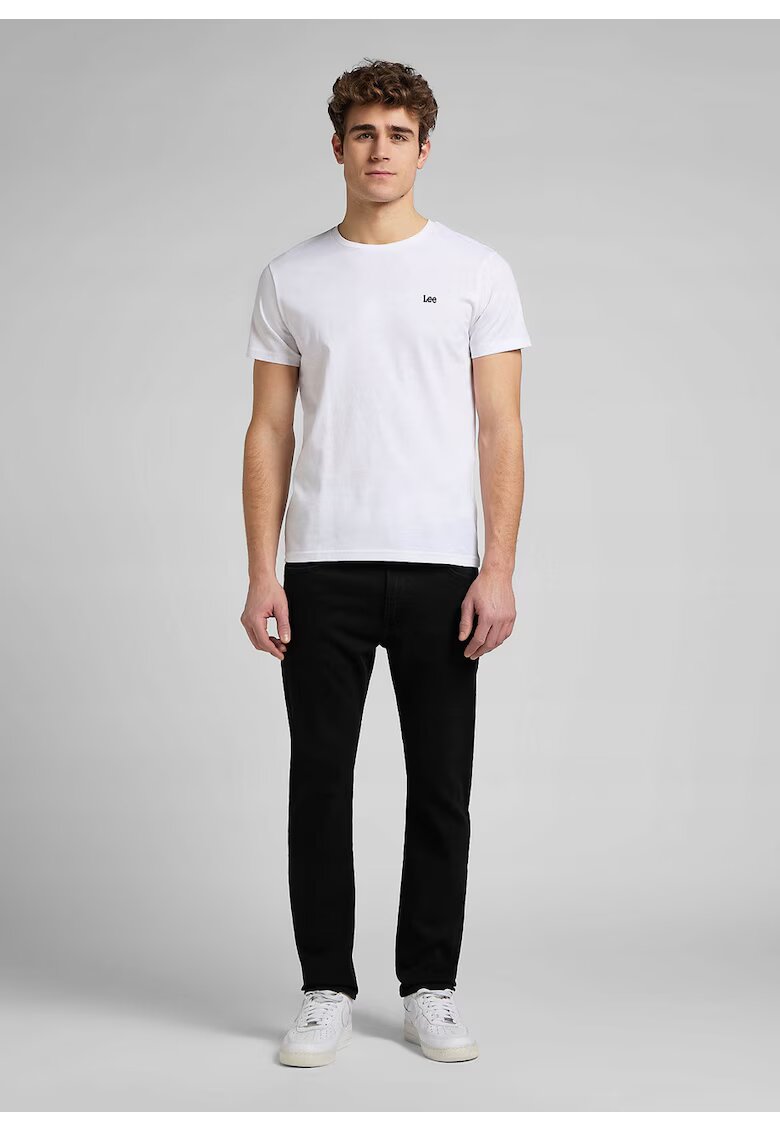 Lee Мъжки дънки - Rider - Slim Fit - Средна талия - Дълги - Цип - 5 джоба - Памук - Черен