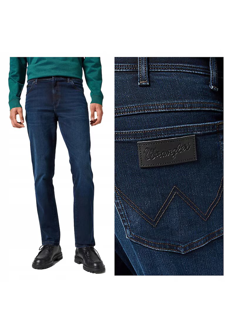 Lee Мъжки дънки - Texas Slim - Slim Fit - Цип - Дълги - 5 джоба - Памук -