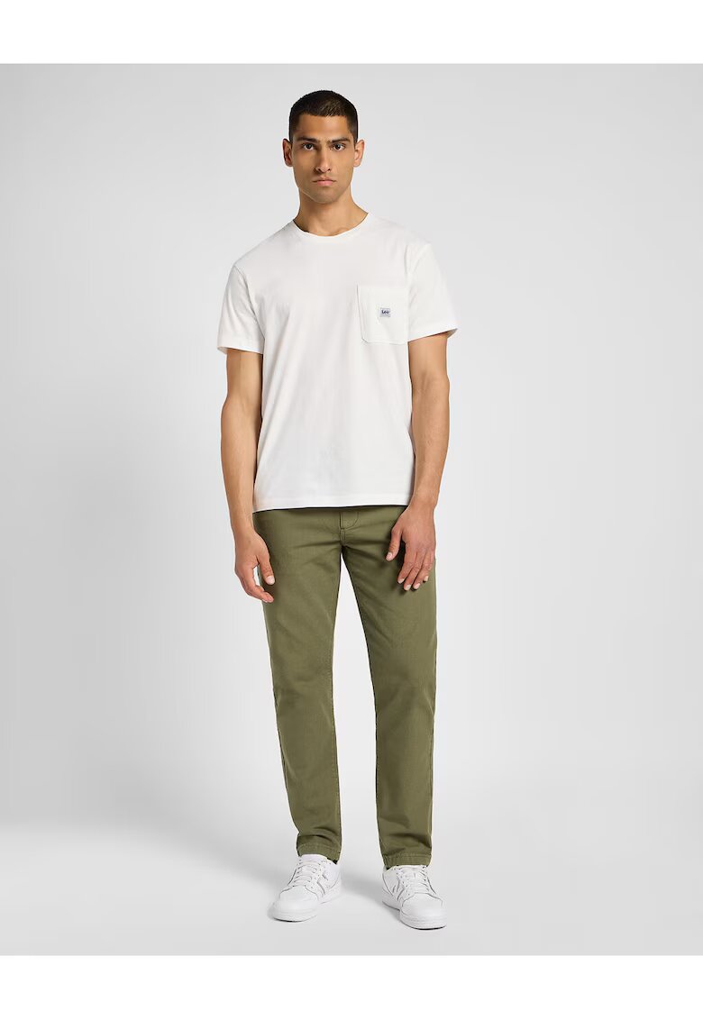 Lee Мъжки къси панталони - Relaxed Workwear Chino - кройка - средна талия - дълги - джобове - цип - памук -