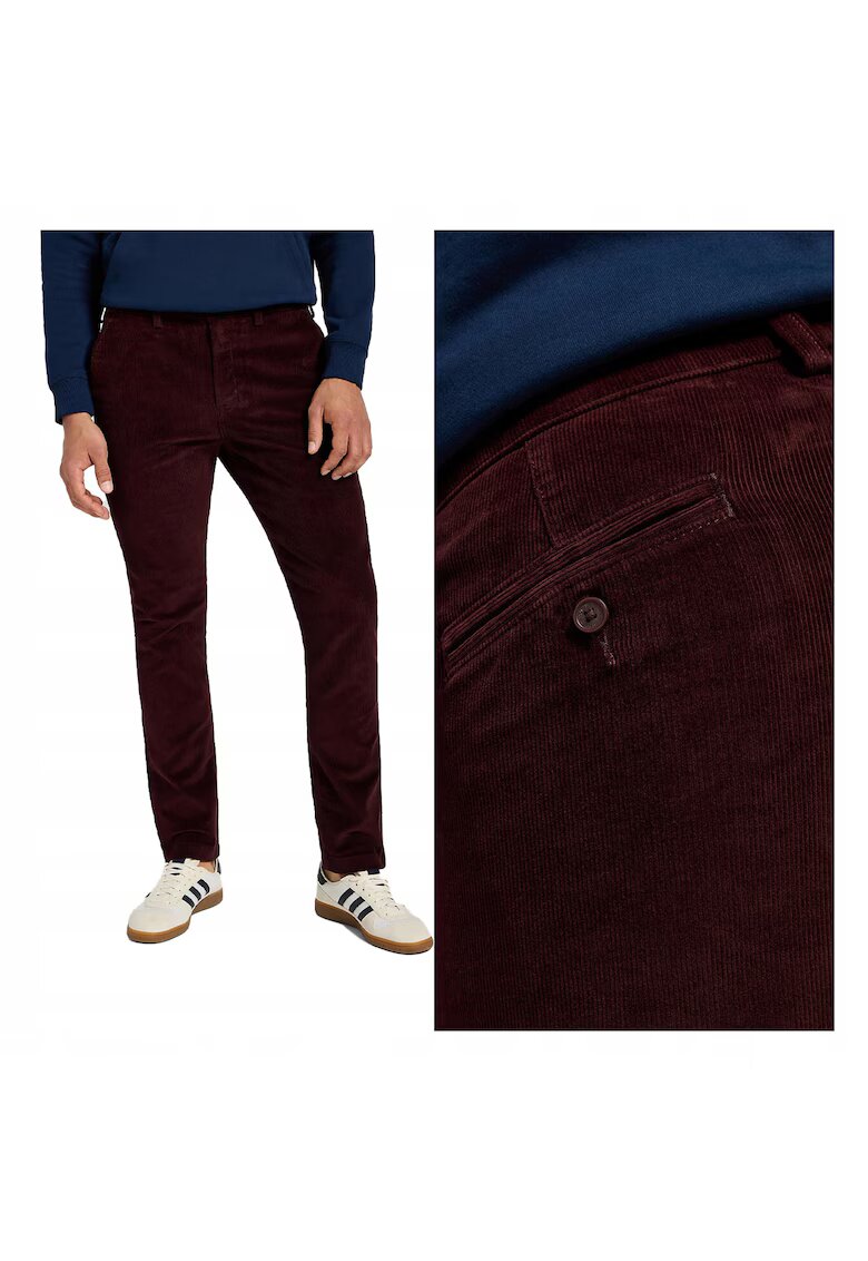 Lee Мъжки къси панталони - Slim Chino - Slim Fit - Средна талия - Дълги - 4 джоба - Цип - Памук - W33-L34 US