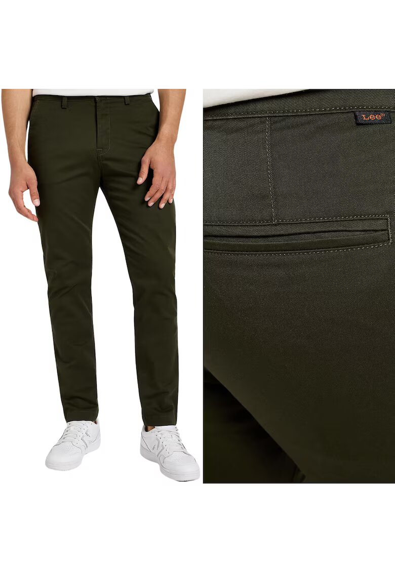Lee Мъжки панталон Slim Chino - памук - L32 - Зелен