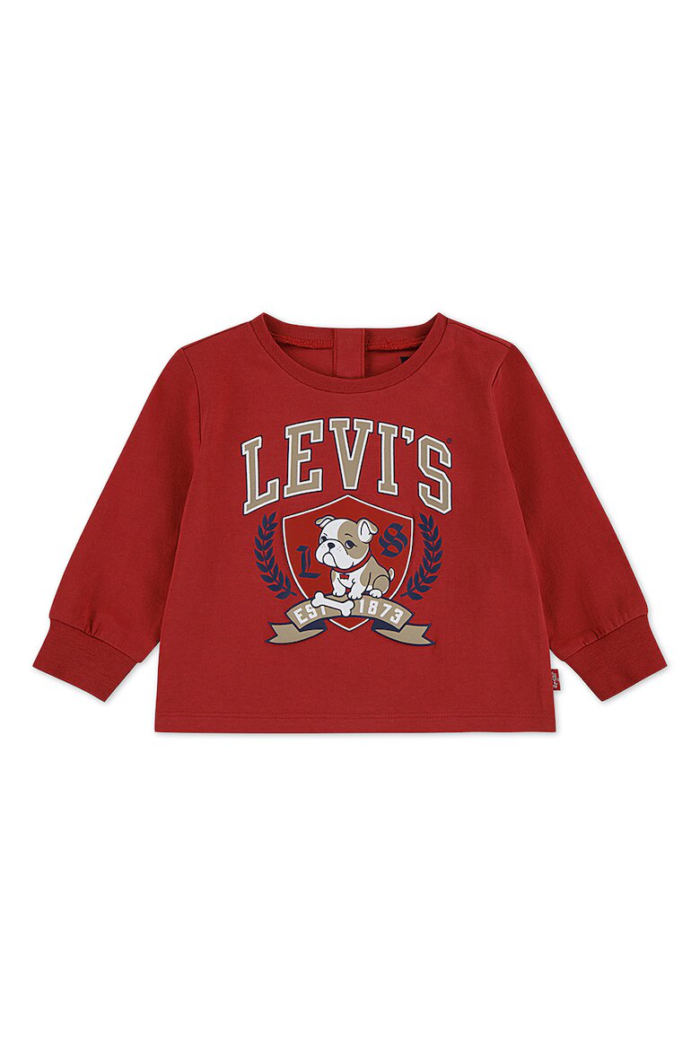 Levi's Блуза с лого и графика Тъмночервен
