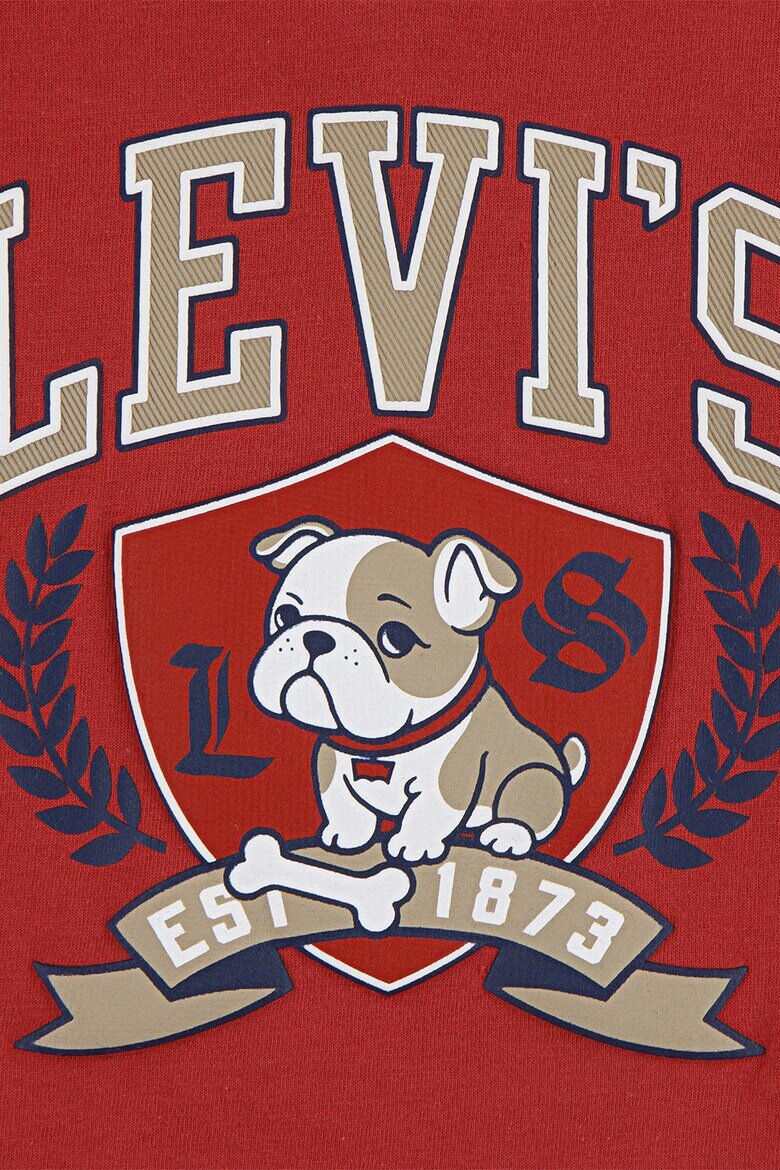 Levi's Блуза с лого и графика Тъмночервен