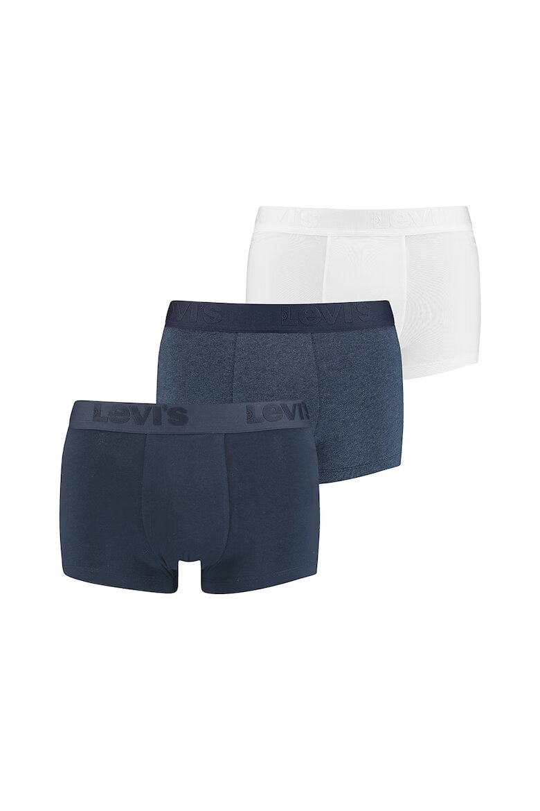 Levi's Боксерки с лого на талията - 3 чифта Бял/Избелял флот/Тъмносин