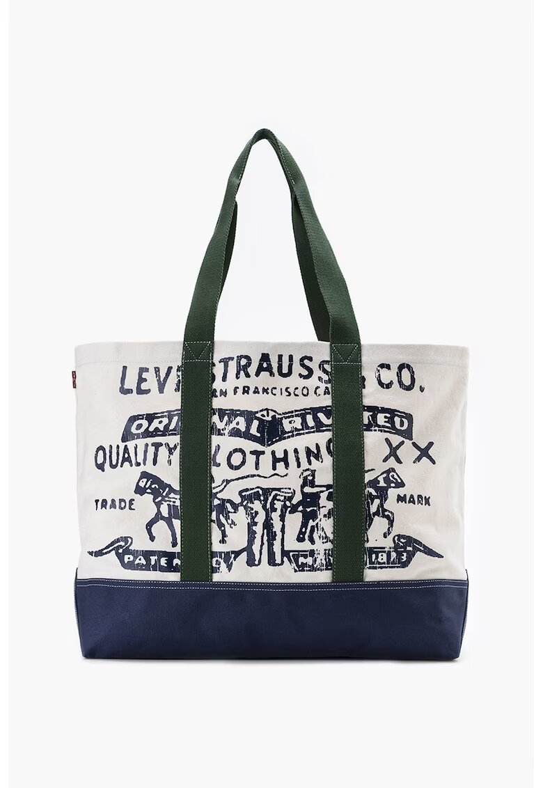 Levi's Чанта с принт - Бял/Зелен/Тъмносин