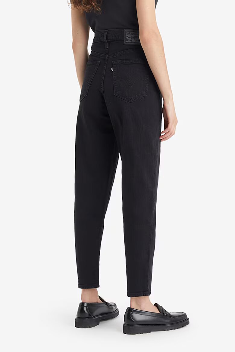 Levi's Дънки Mom с висока талия Избеляло черно