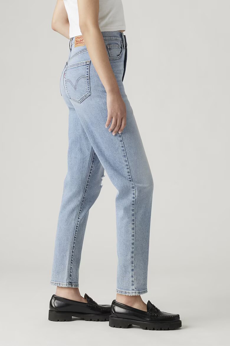 Levi's Дънки Mom с висока талия Светлосин