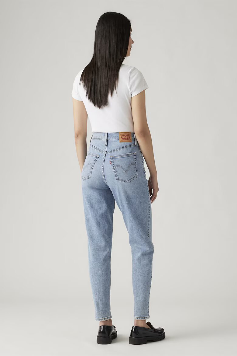 Levi's Дънки Mom с висока талия Светлосин