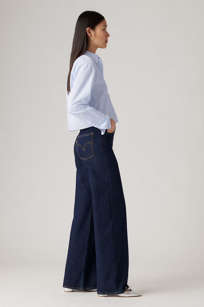 Levi's Дънки Ribcage с широк крачол Небесносин