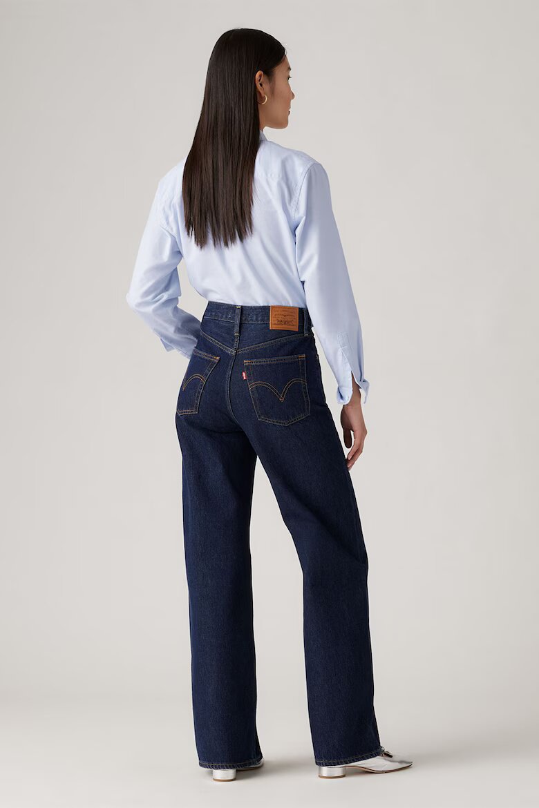 Levi's Дънки Ribcage с широк крачол Небесносин