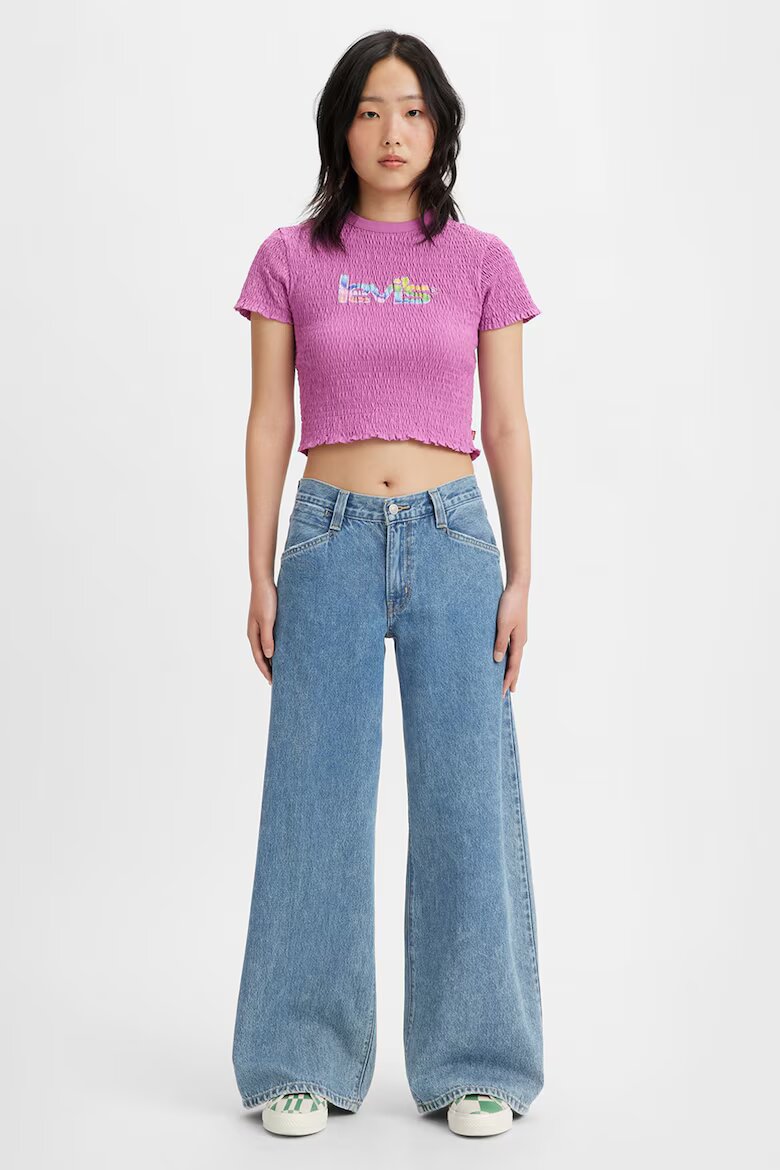 Levi's Дънки Youth с широк крачол Пастелносин