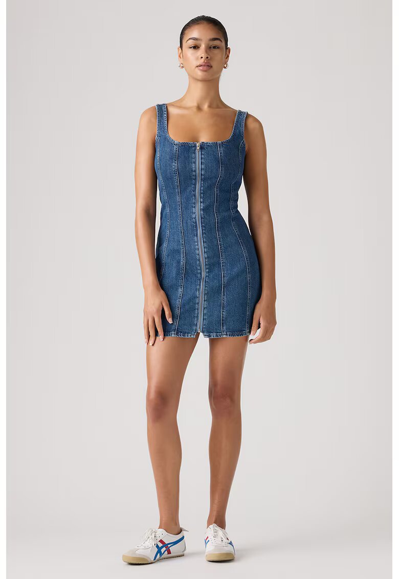 Levi's Дънкова рокля с подчертани шевове