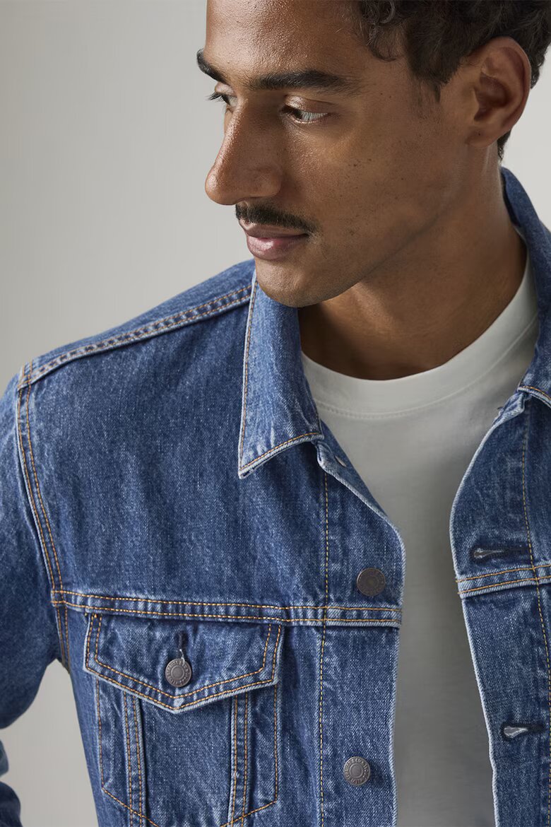 Levi's Дънково яке с джобове Пастелносин
