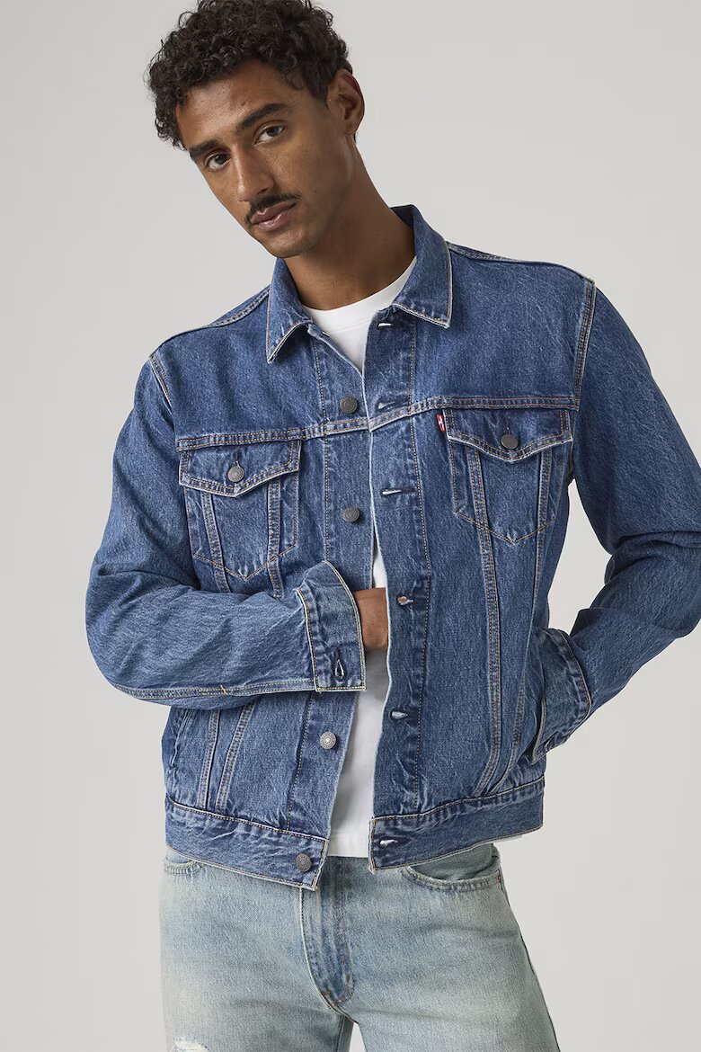 Levi's Дънково яке с джобове Пастелносин